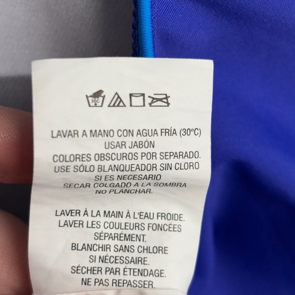 Speedo One Piece Halter Swimsuit 10 Blue - Picture 4 of 8